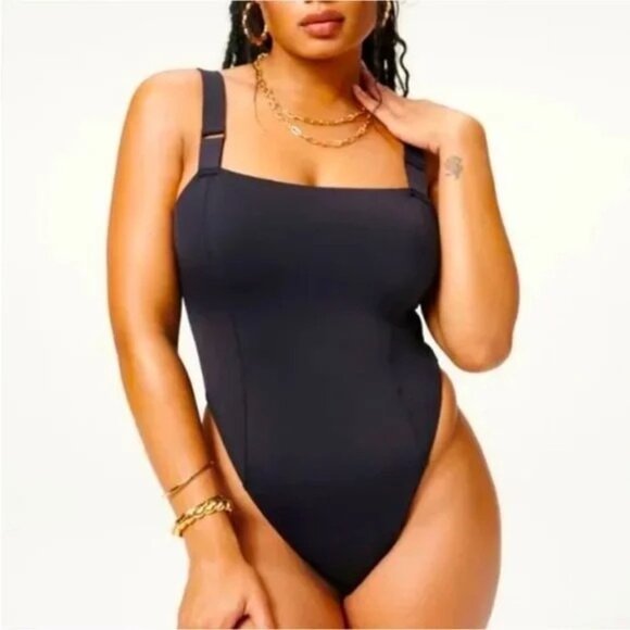 Good American Other - NWT Good American Contour One Piece Swimsuit GSW0243 Black Size 3 Large